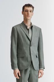 58% off on linen jacket (Image via H&M)