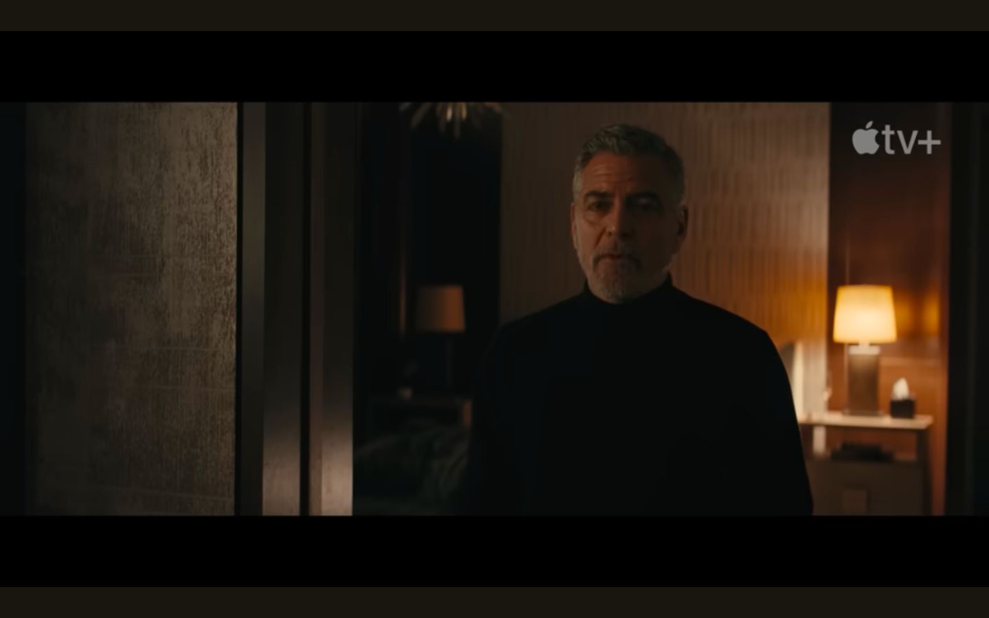 Still of George Clooney (Image via Apple TV+)