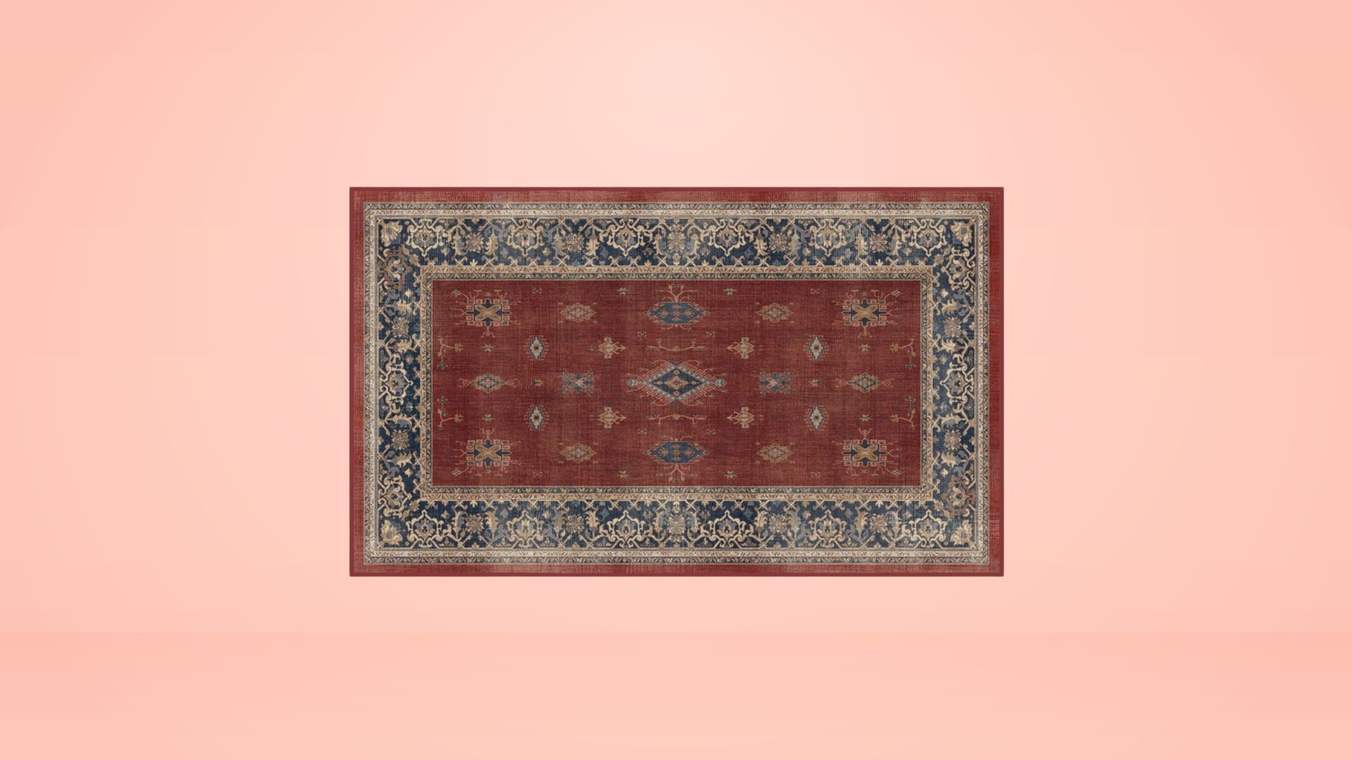 Verena Amber Red Tufted Rug (Image via Ruggable)