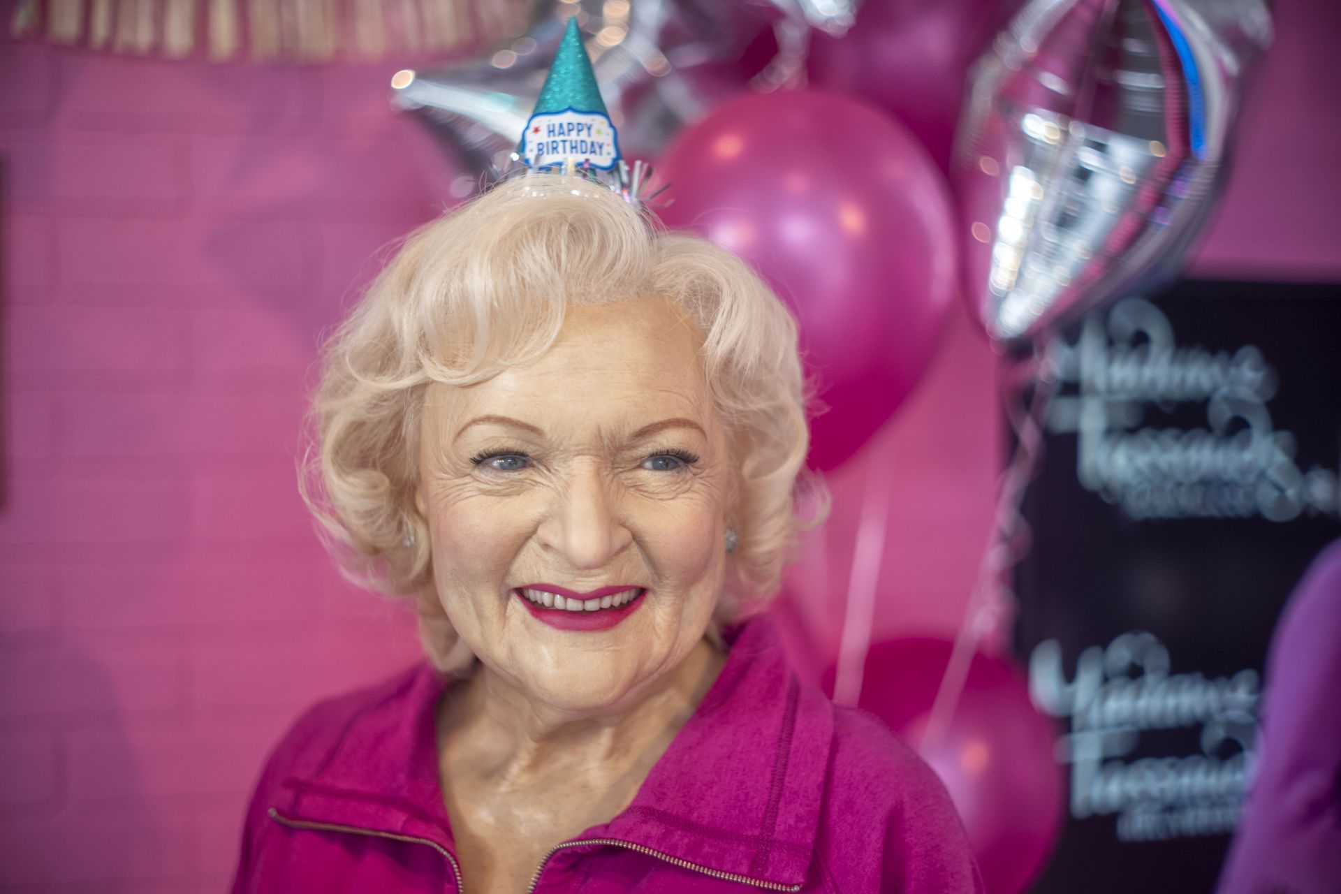 Madame Tussauds Hollywood and Pink&#039;s Hotdogs celebrate Betty White&#039;s 100th birthday - Source: Getty