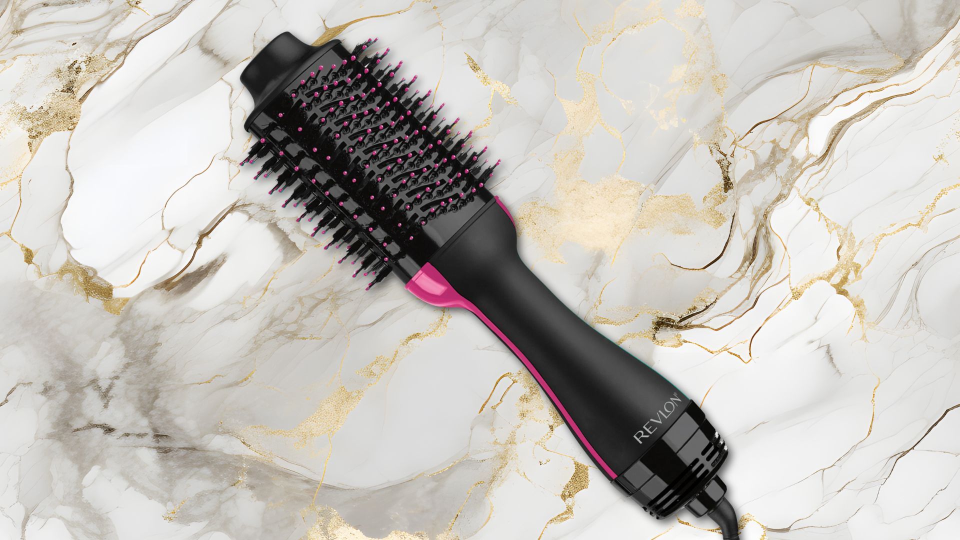 Revlon One-Step Volumizer Hair Dryer and Hot Air Brush, Black (Image via Walmart) 