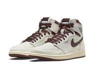 A Ma Maniére x Air Jordan 1 High OG 'Sail and Burgundy' (Image via GOAT)