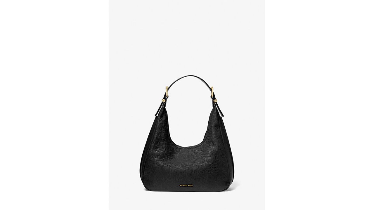 Nolita Small Pebbled Leather Hobo Shoulder Bag from Michael Kors