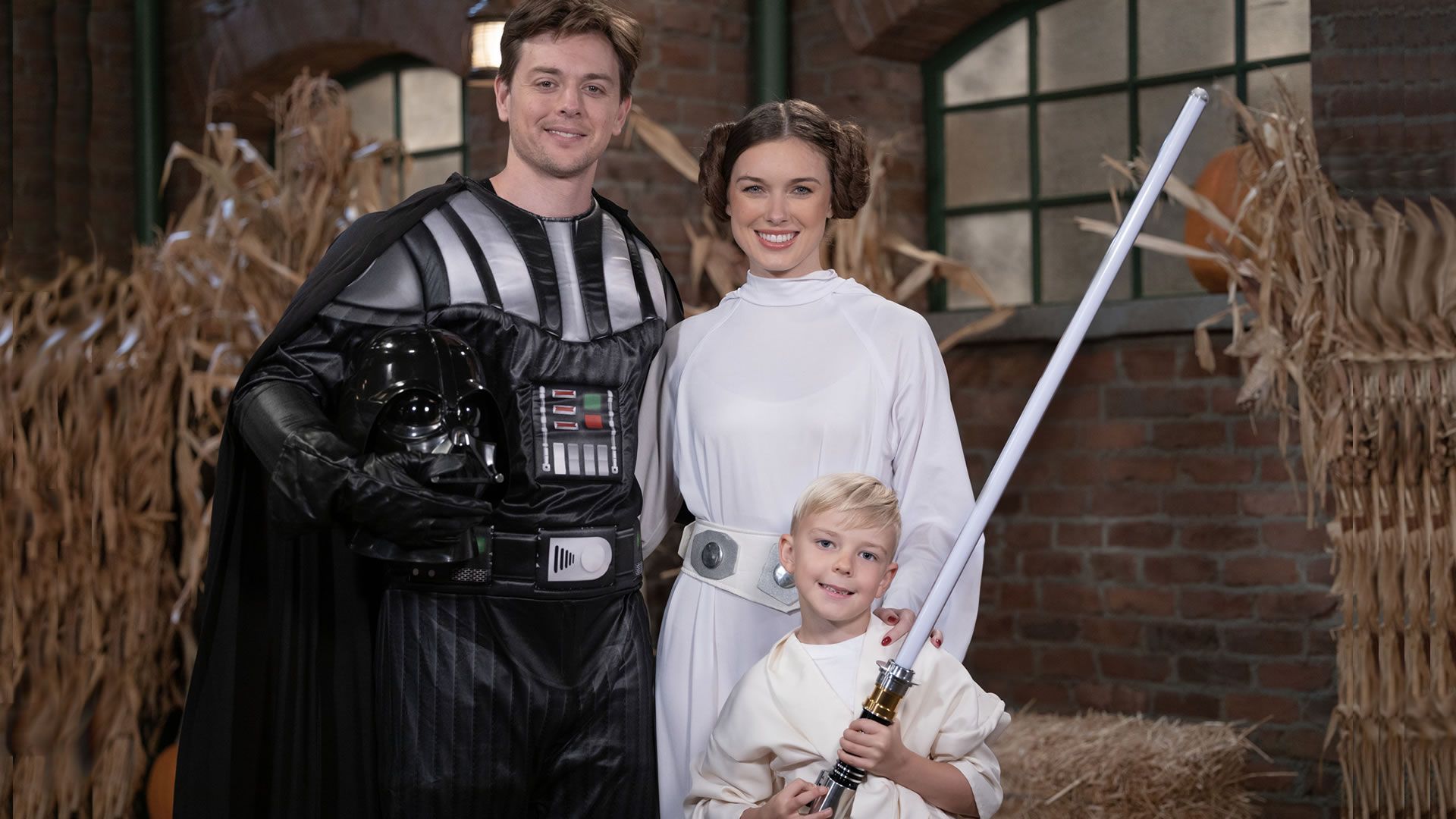 General Hospital&rsquo;s Chad Duell, Katelyn MacMullen, and Viron Weaver at Halloween. | Image Source: ABC