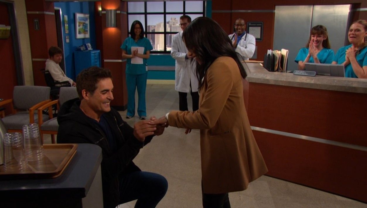 Rafe (Galen Gering) popped the question to Jada (Elia Cantu). 