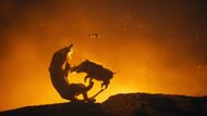 Simba faces his destiny in a fiery showdown from the movie "The Lion King" / Image Source: Disney
