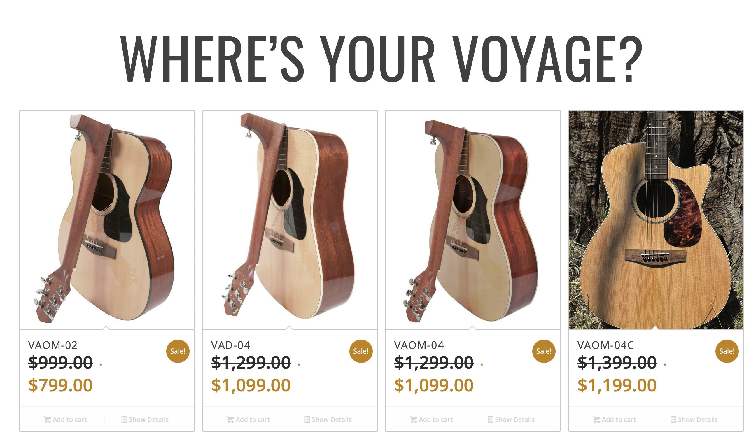 Voyage Air Guitar Products, source: voyageairguitar.com