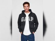 GAP Vintage Soft Arch Logo Hoodie (Image via GAP)