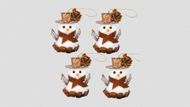 4Pcs Christmas Snowman Ornaments - (Image via Amazon)