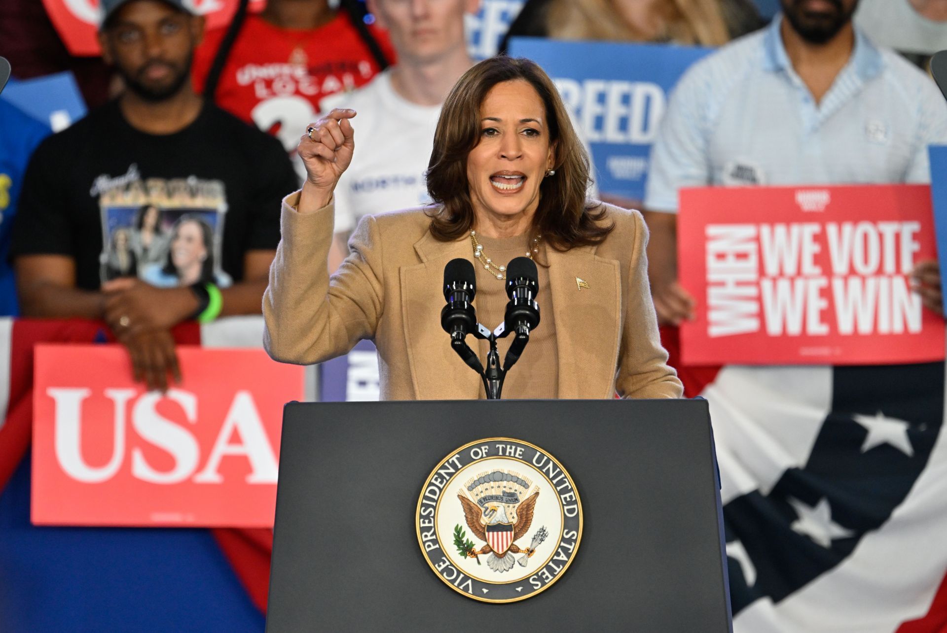 Kamala Harris&#039; campaign rally in Charlotte - Source: Getty