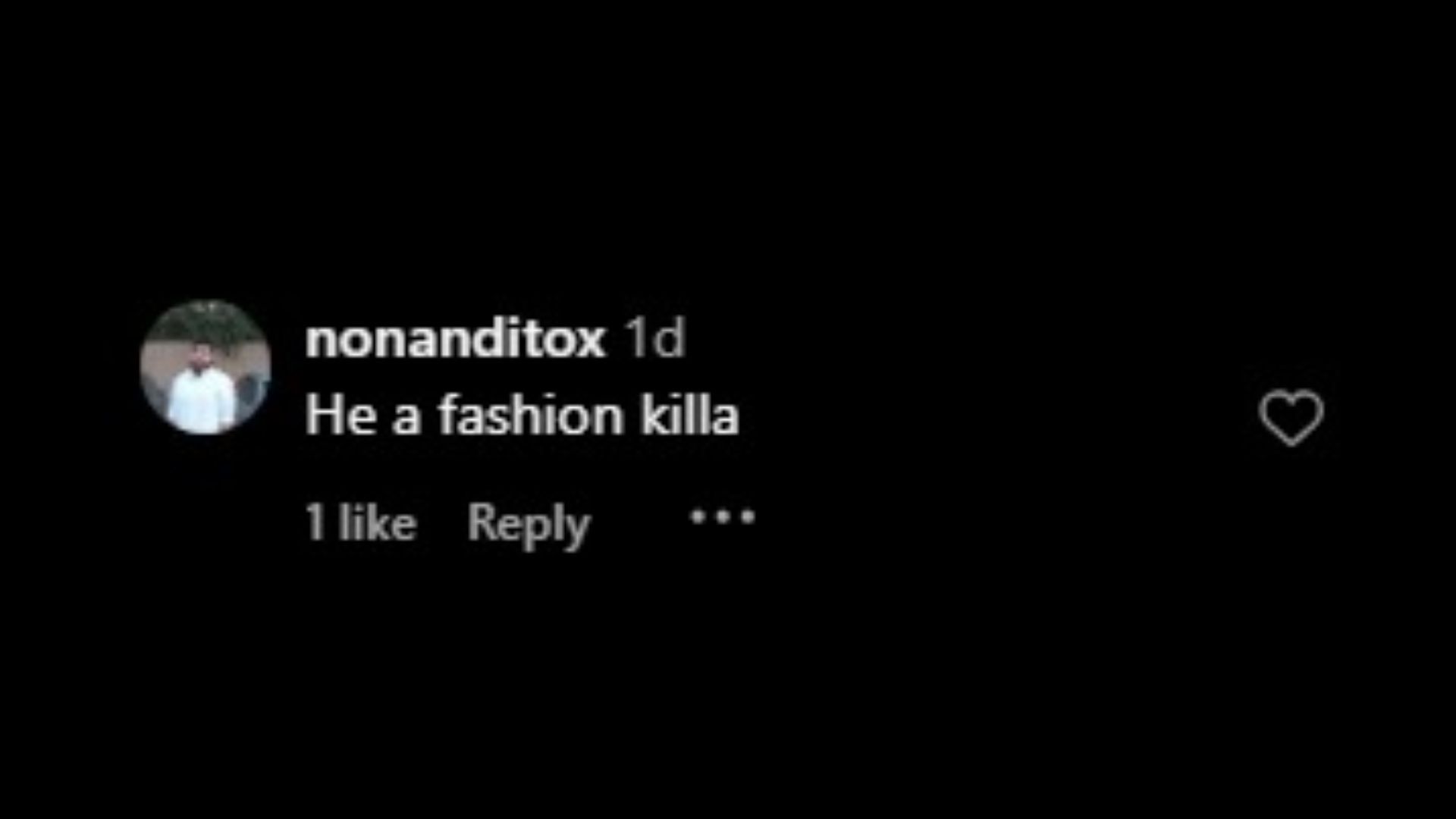 &quot;He a fashion killa&quot;: reaction of one of the fan on Ghostface. (Image via Instagram/ cop_o_clock)