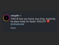 Fans are emotional as Nike celebrates Rafael Nadal's retirement via Instagram post (Image via Nike/ Instagram)