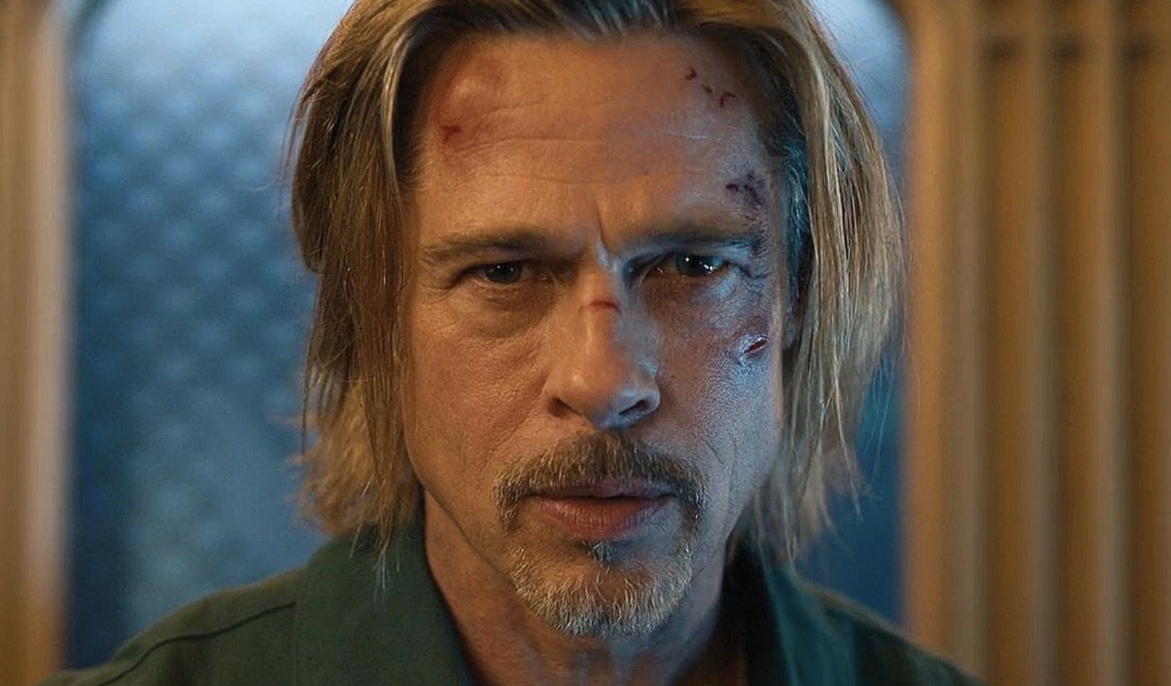 Brad Pitt in The Bullet Train, source: Netflix