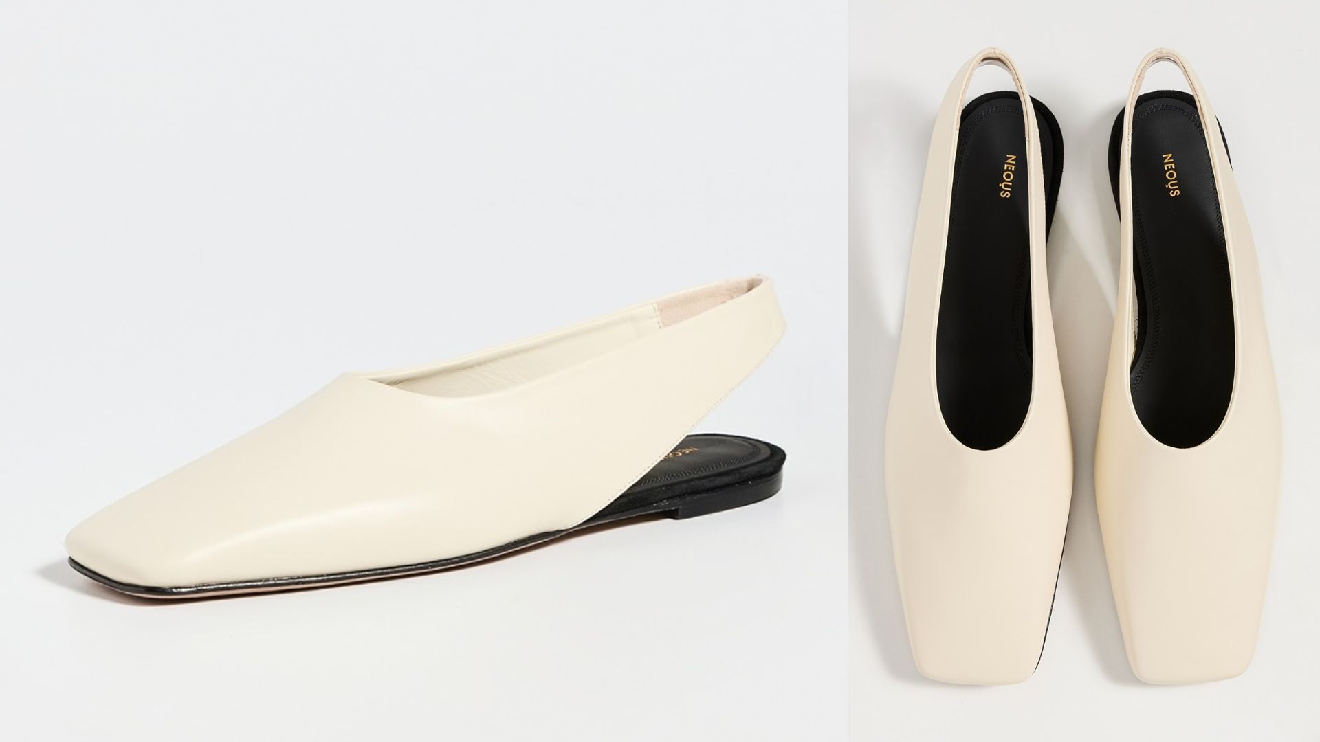 NEOUS Atlas Slingback Flats (Image via shopbob)