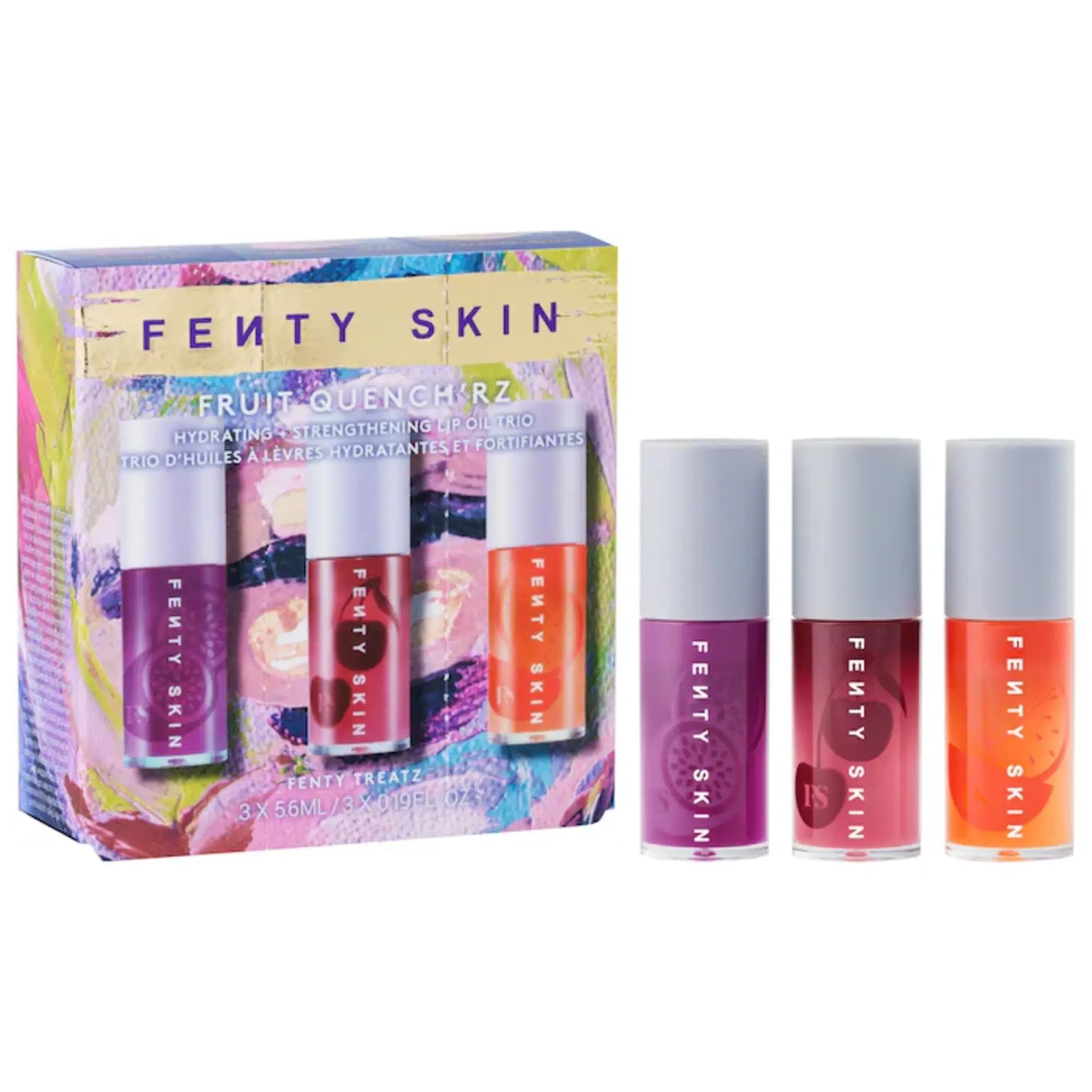 30% off on the Fenty Skin lip oil trio. (Image via Sephora)