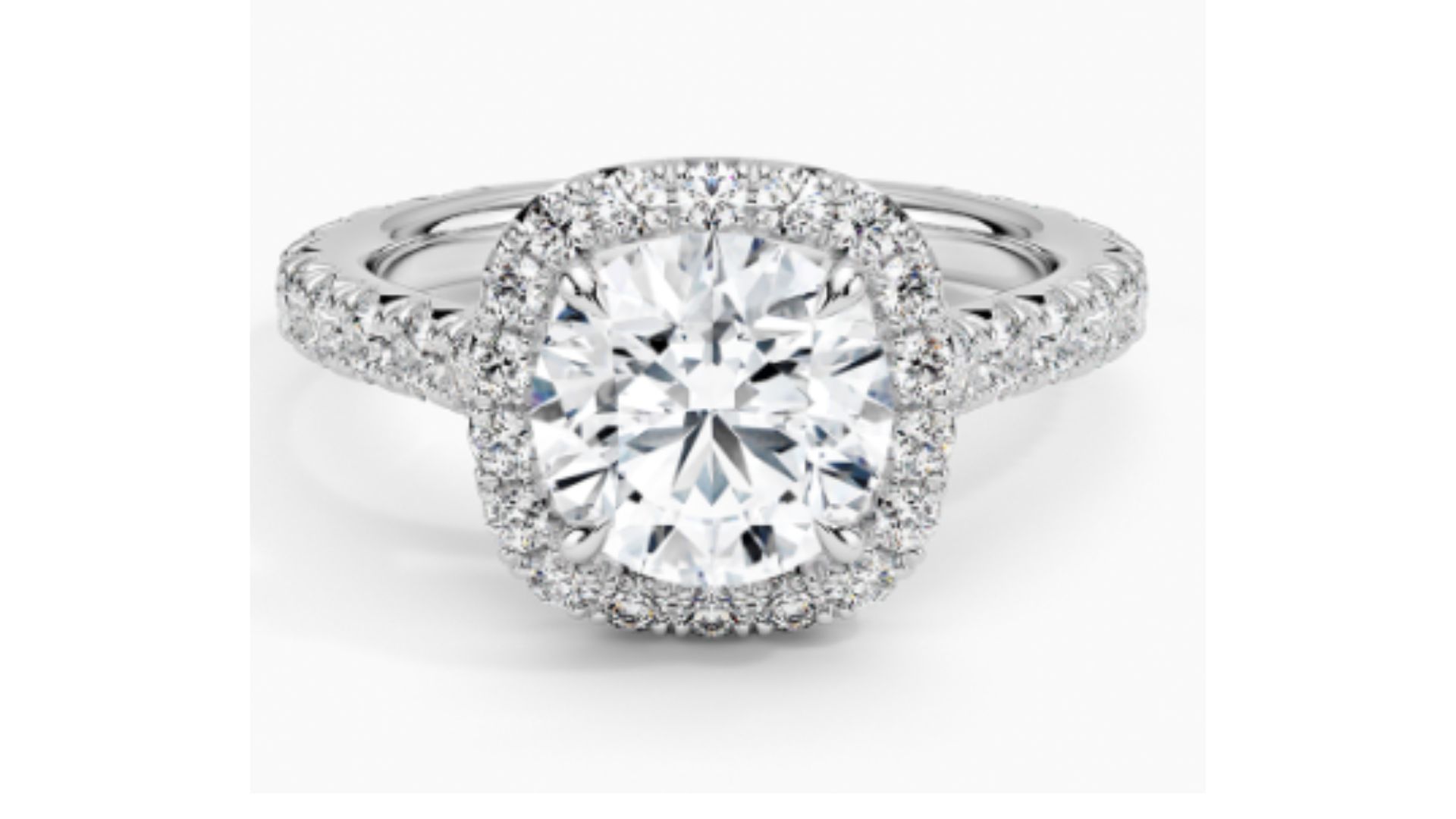 Estelle Halo Diamond Engagement Ring (Image via BE)