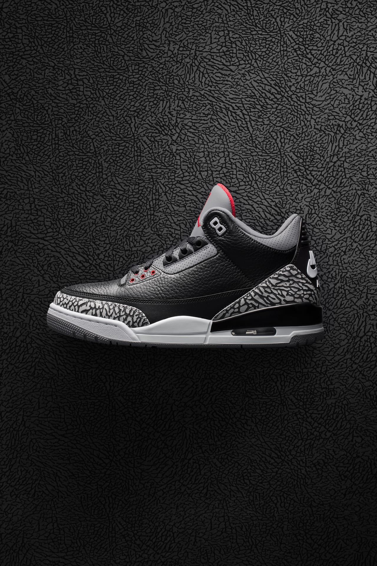 Nike air jordan 3 retro black cement best sale