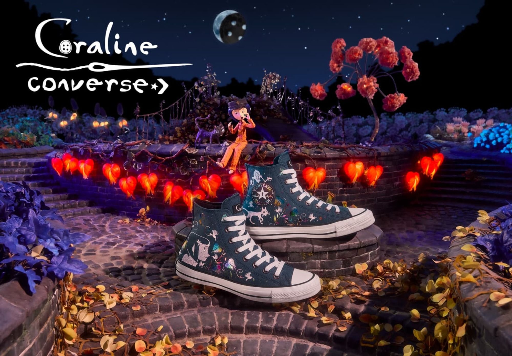 Converse x Coraline collaborative collection (Image via Converse)