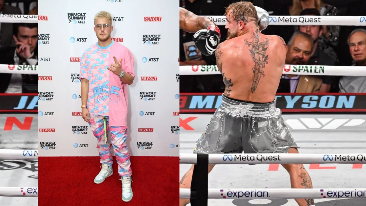 Jake Paul walking the Red Carpet; Jake Paul vs Mike Tyson - Premiere Boxing Championship - Source: Getty