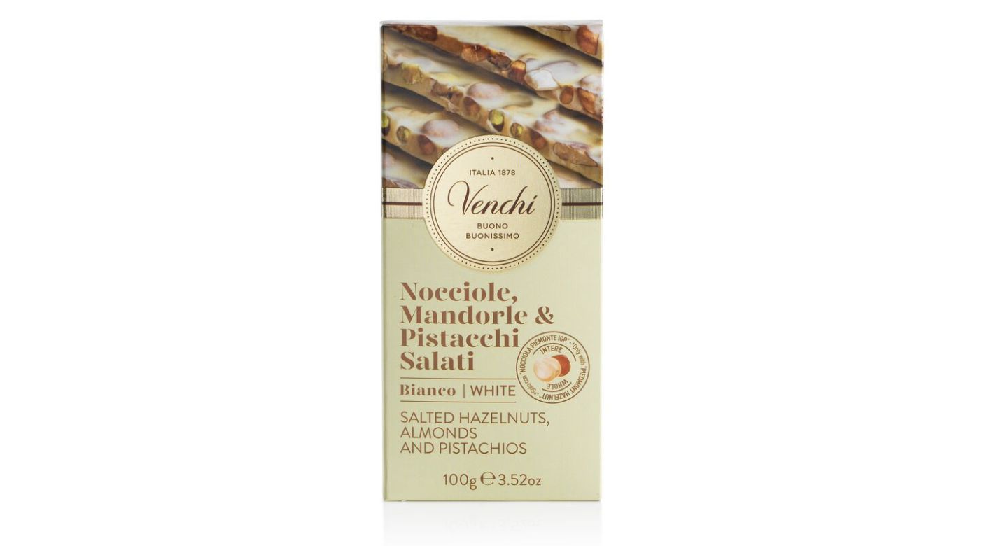 Dive into white chocolate indulgence with this bar. (Image via Venchi)