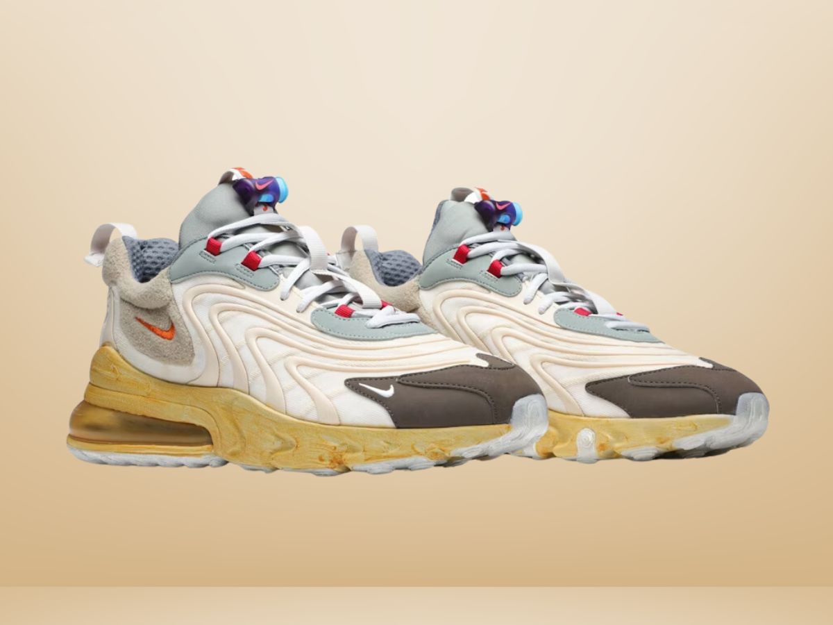 Travis Scott x Nike Air Max 270 React ENG &lsquo;Cactus Trails&rsquo; (Image via Novelship)