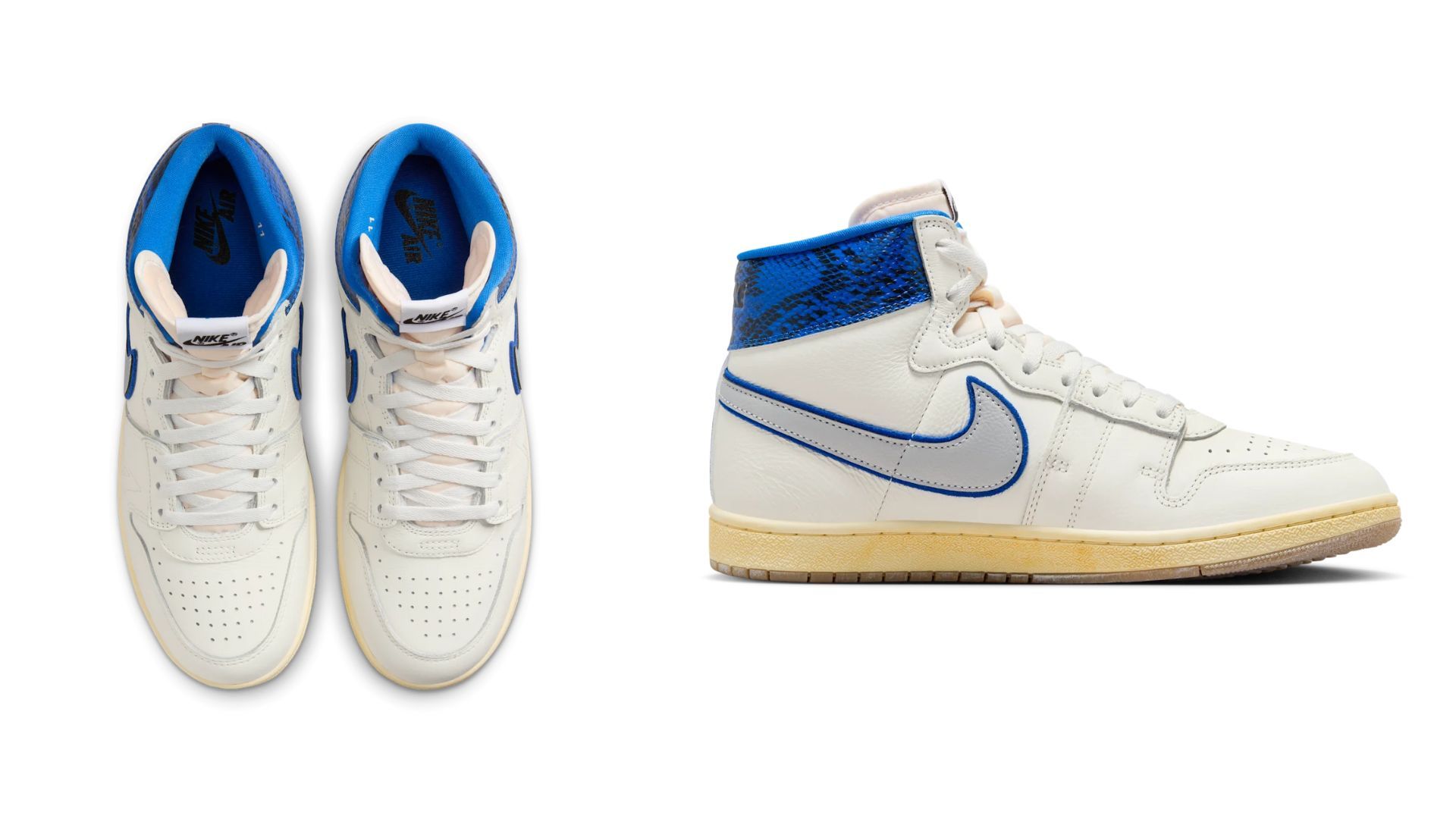 Jordan Air Ship x Awake NY Game Royal (Image via Nike)