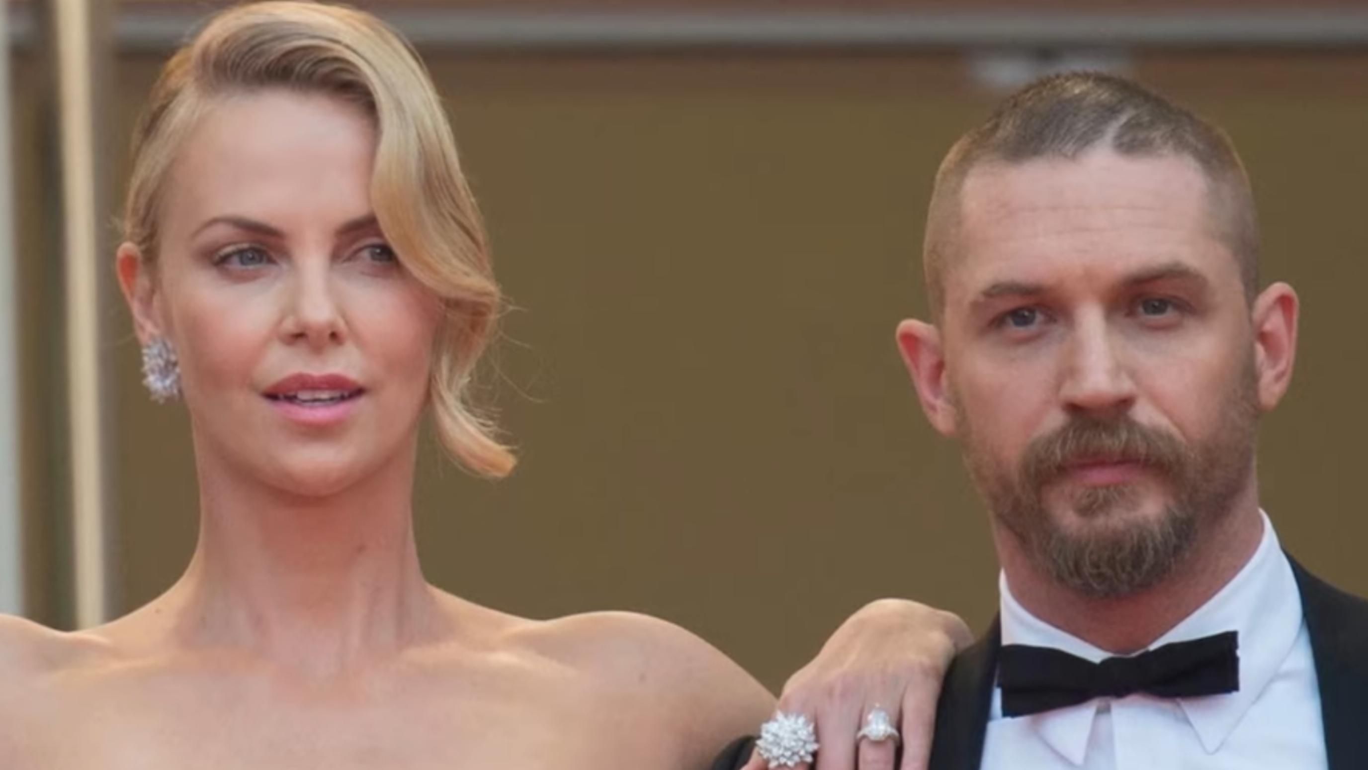 Tom Hardy &amp; Charlize Theron | Image Source: Rumour Juice via YouTube