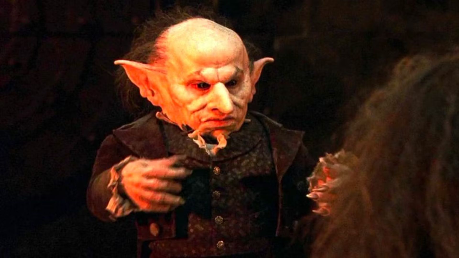 Verne Troyer as Griphook | Image Source: Warner Bros.