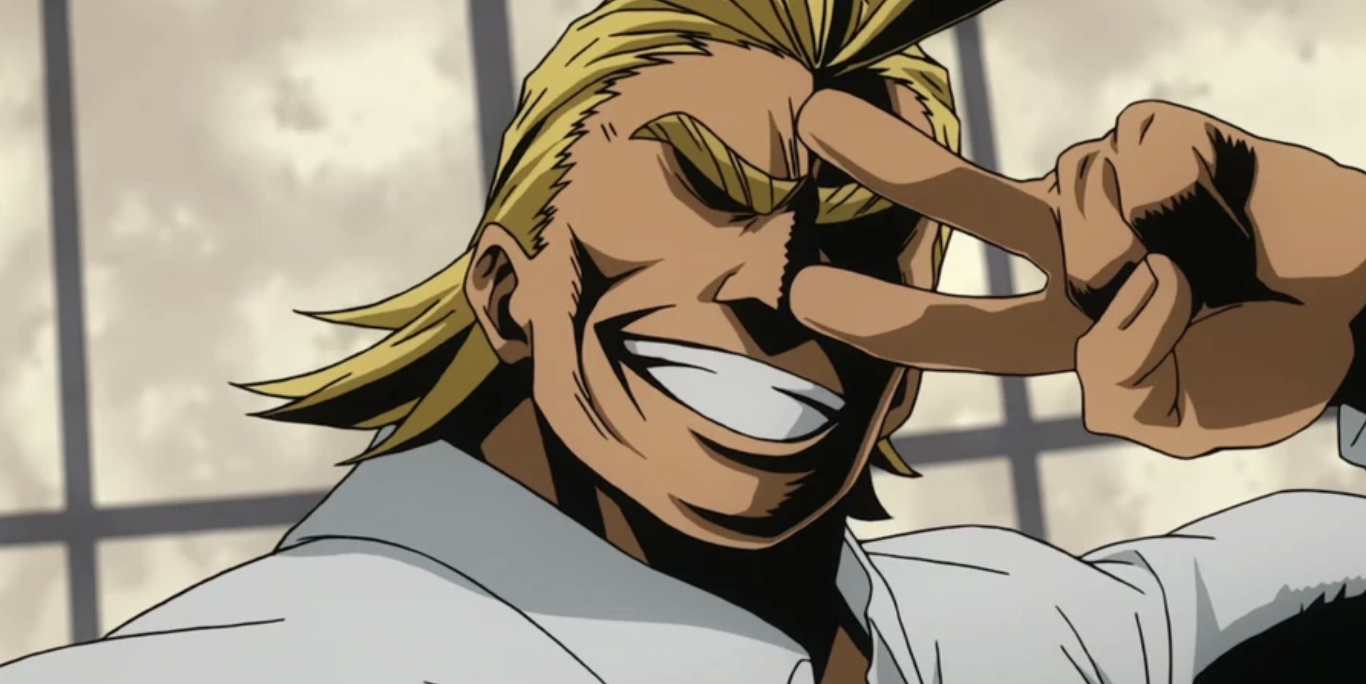 All Might as seen in anime (Image via Studio Bones)