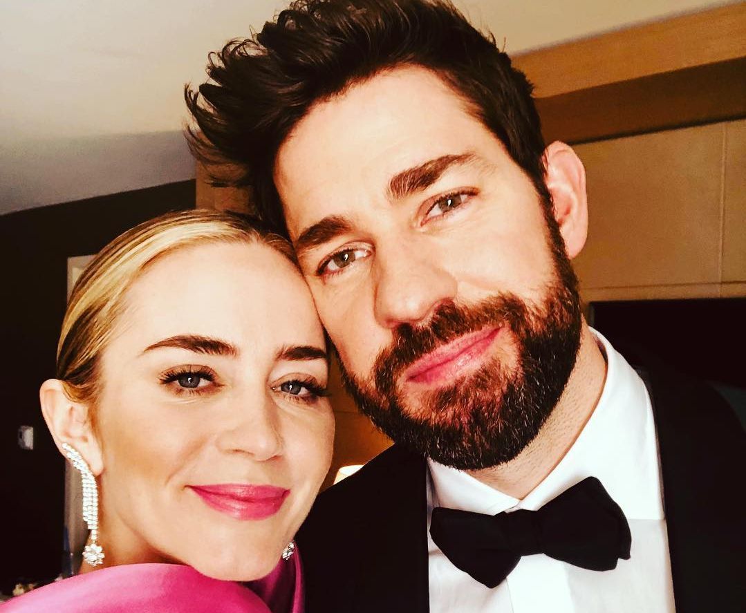 John Krasinski with wofe and actress Emily Blunt. (Image via Instagram/@johnkrasinski)