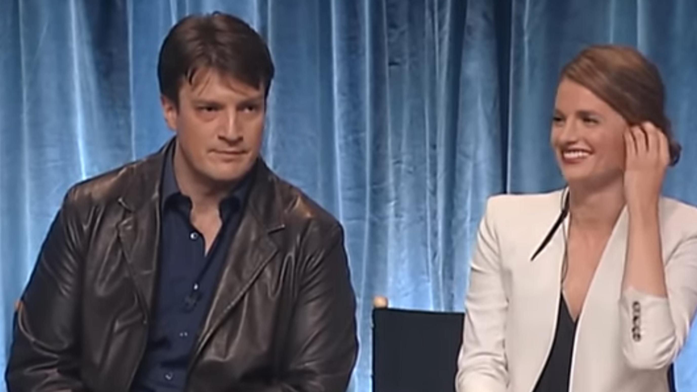 Stana Katic &amp; Nathan Fillion | Image Source: The Paley Center for Media via YouTube