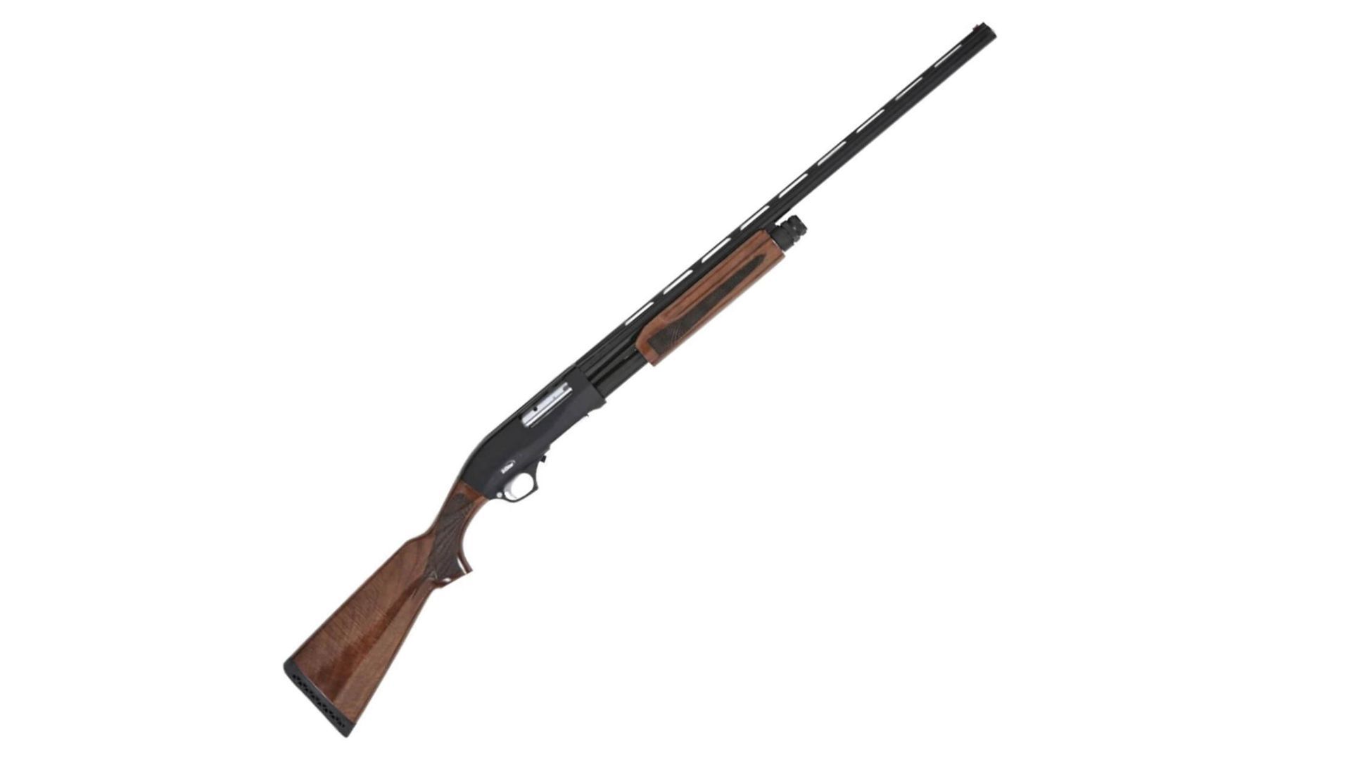 Tristar Cobra III Field 12 Gauge 3in Black/Walnut Pump Shotgun (Image via Sportsman&#039;s Warehouse)