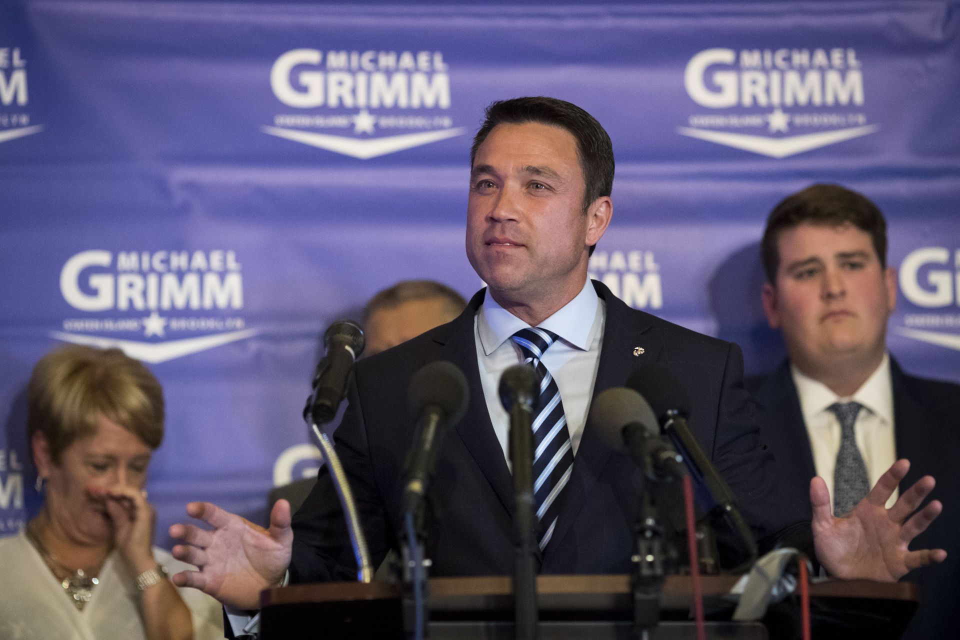 GOP NY Congressional Candidate Michael Grimm Holds Election Night Event - Source: Getty