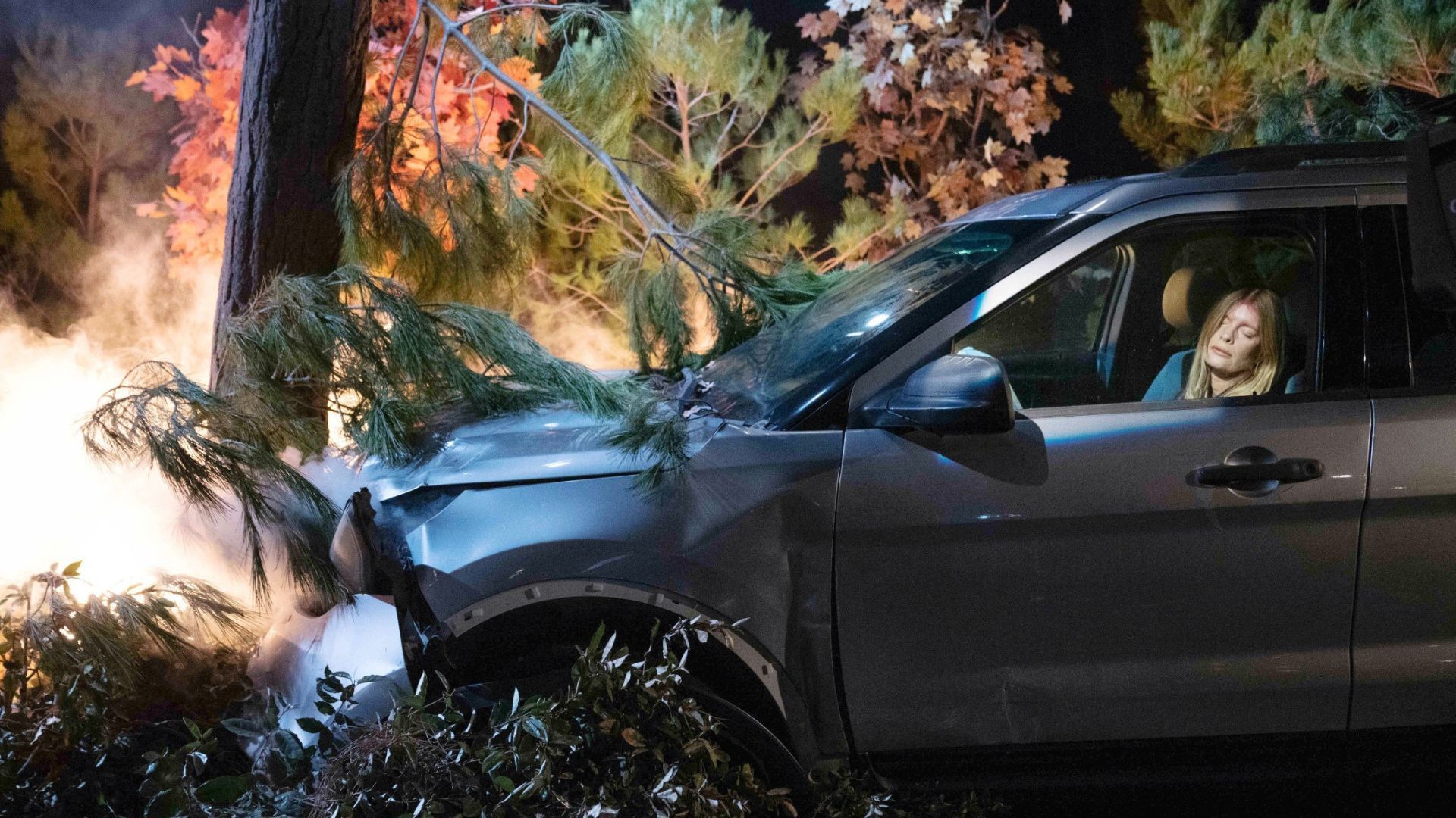 Phyllis crashes her car on The Young and the Restless | Image source: JPI