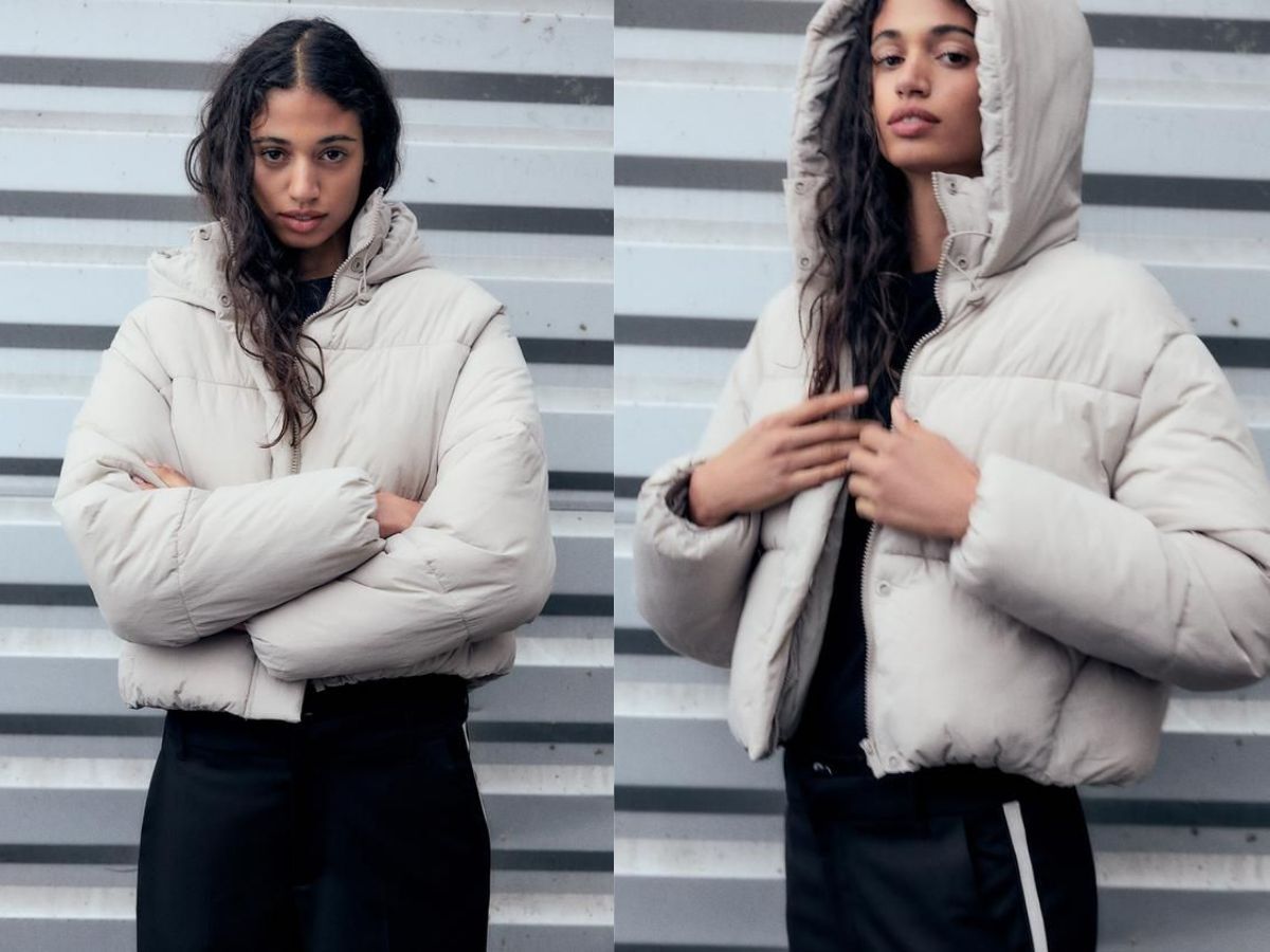 Water Repellent Puffer Anorak (image via Zara)