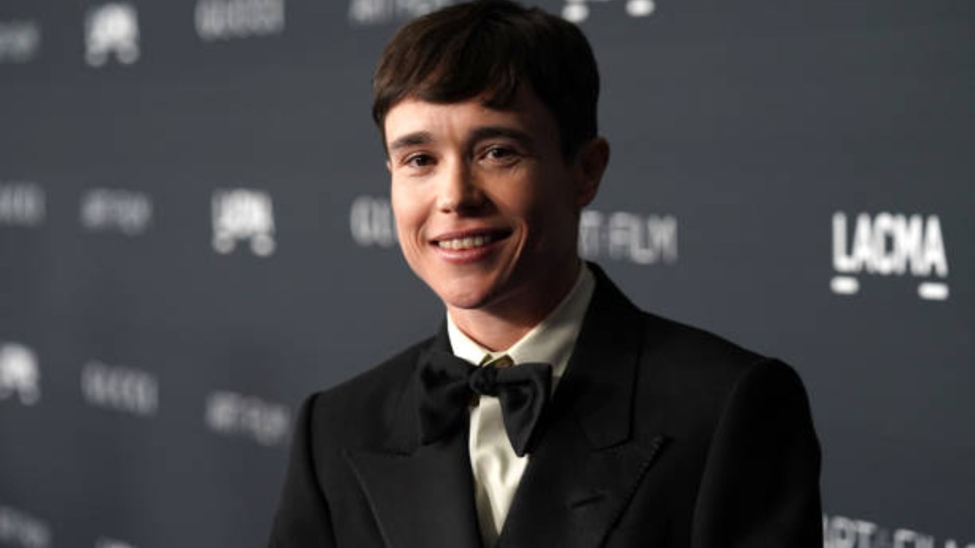 Elliot Page, wearing Gucci, attends the 2022 LACMA ART+FILM GALA / Image Source: Getty