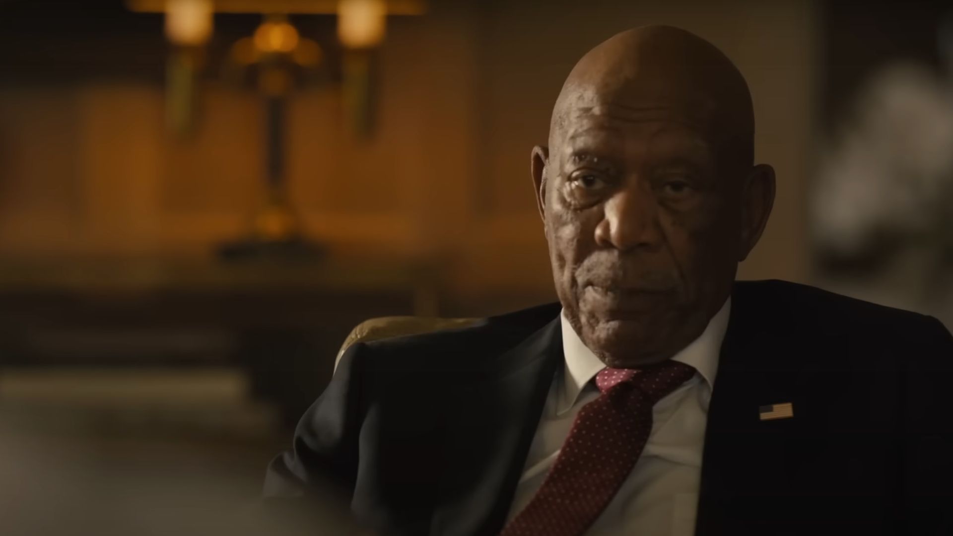 Morgan Freeman as Edwin Mullins in Special Ops: Lioness Season 2 (Image via YouTube/Paramount Plus)