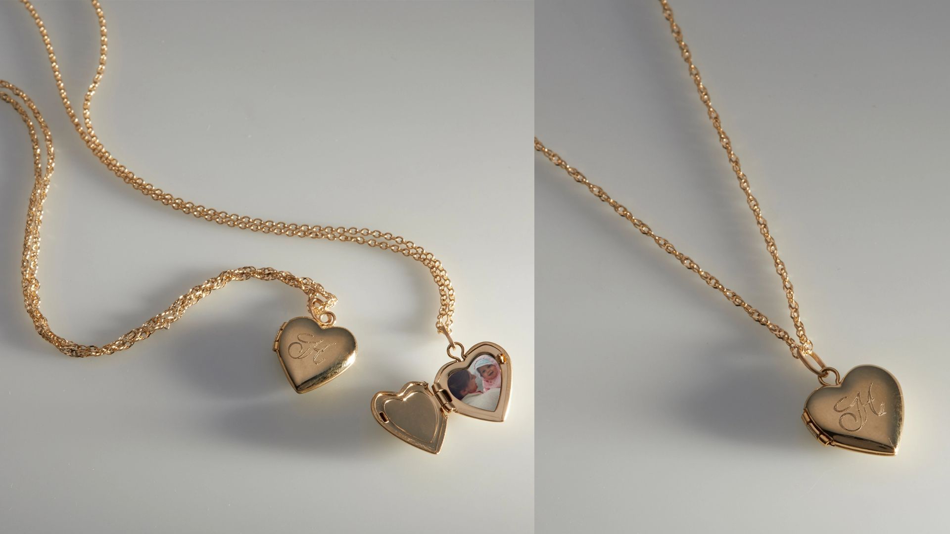 Dollhouse Engravable Gold Heart Locket (Image via Catbird)