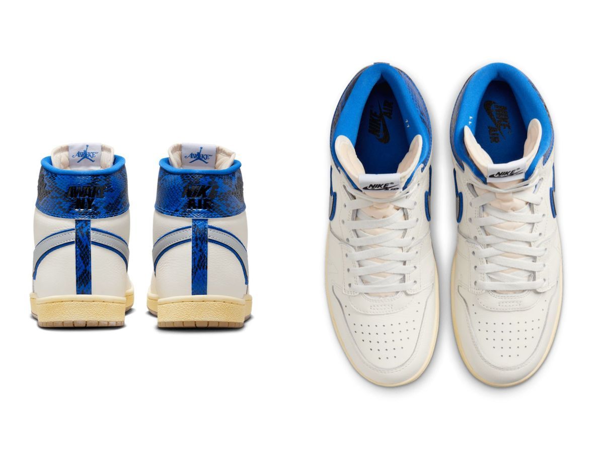 Awake NY x Nike Jordan Air Ship &quot;Game Royal&quot; sneakers (image via Nike)