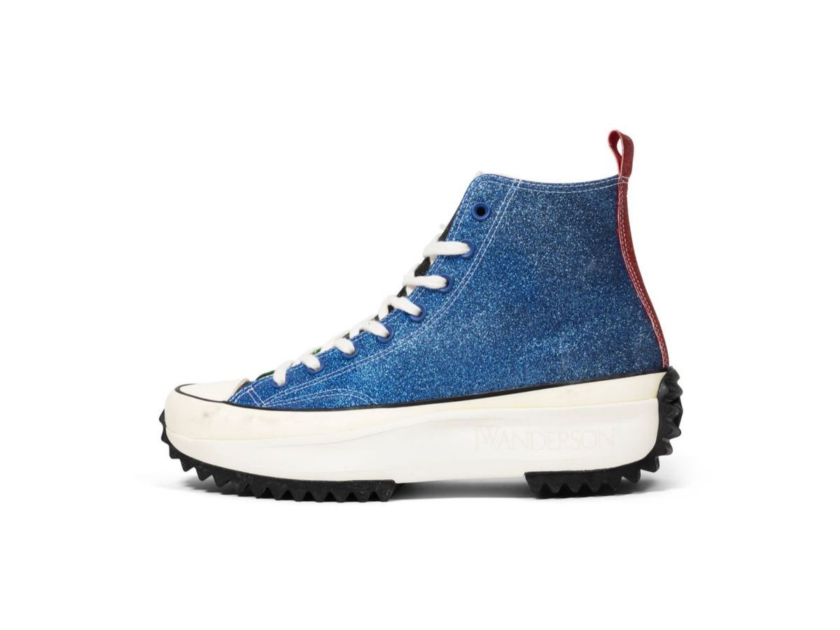 Converse x JW Anderson Run Star Hike Hi Glitter Sneaker (image via Joopiter)