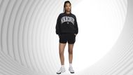 NikeCourt Heritage Women's Over-Oversized Crew-Neck Graphic Tennis Sweatshirt at 14% off (Image via Nike)
