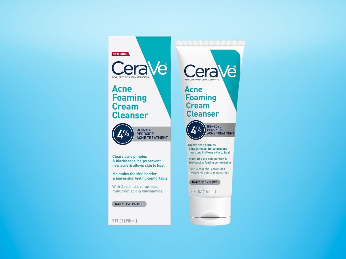 CeraVe Acne Foaming Cream Cleanser (5 fl. oz) (Image via Amazon)