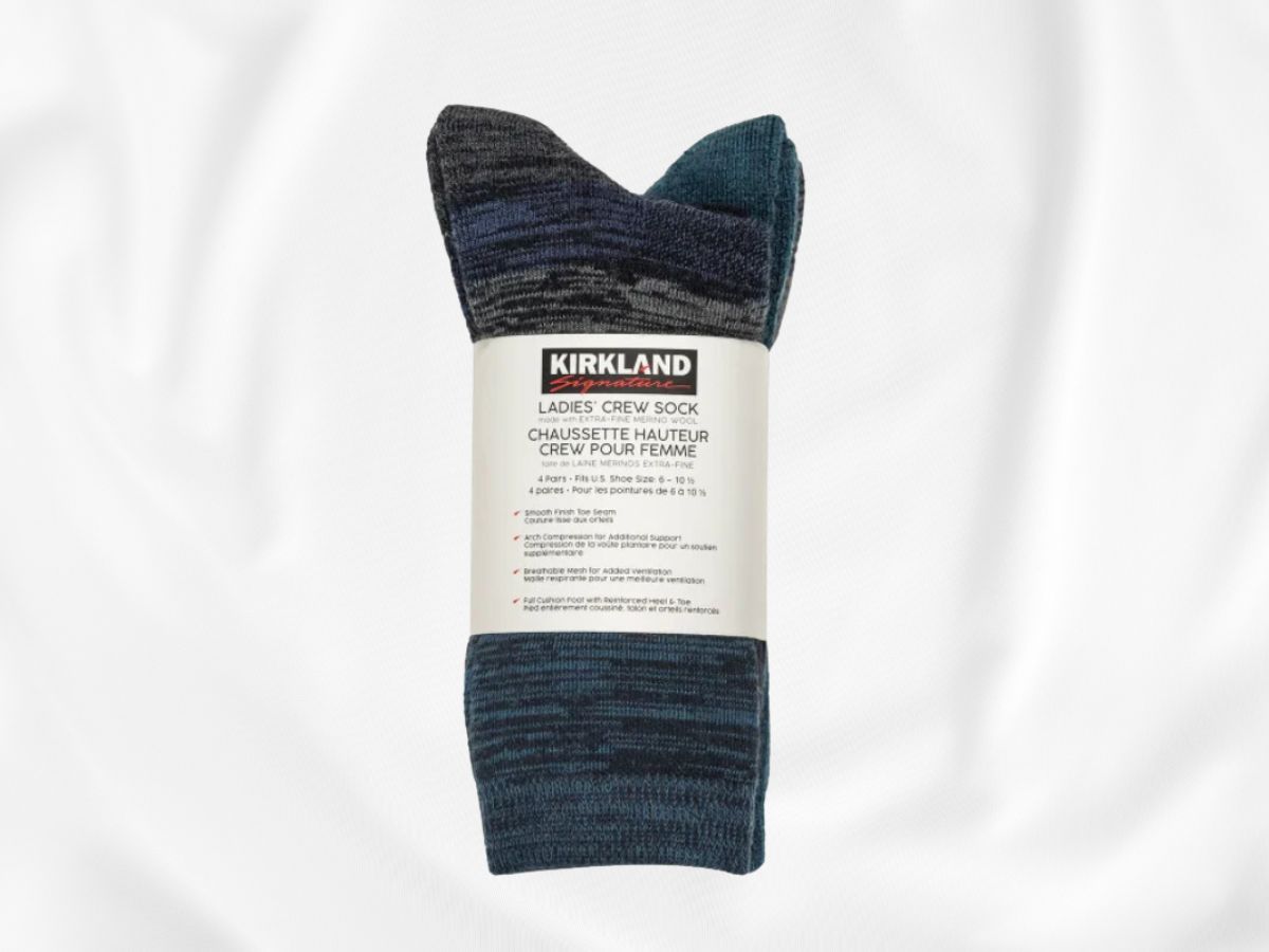 Kirkland Signature Ladies&#039; Extra Fine Merino Wool Blend (Image via Costco)