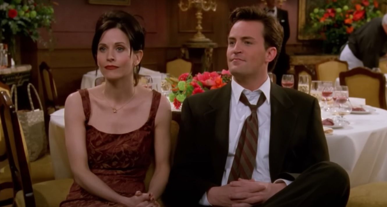 In what episode of Friends do Monica and Chandler get together?