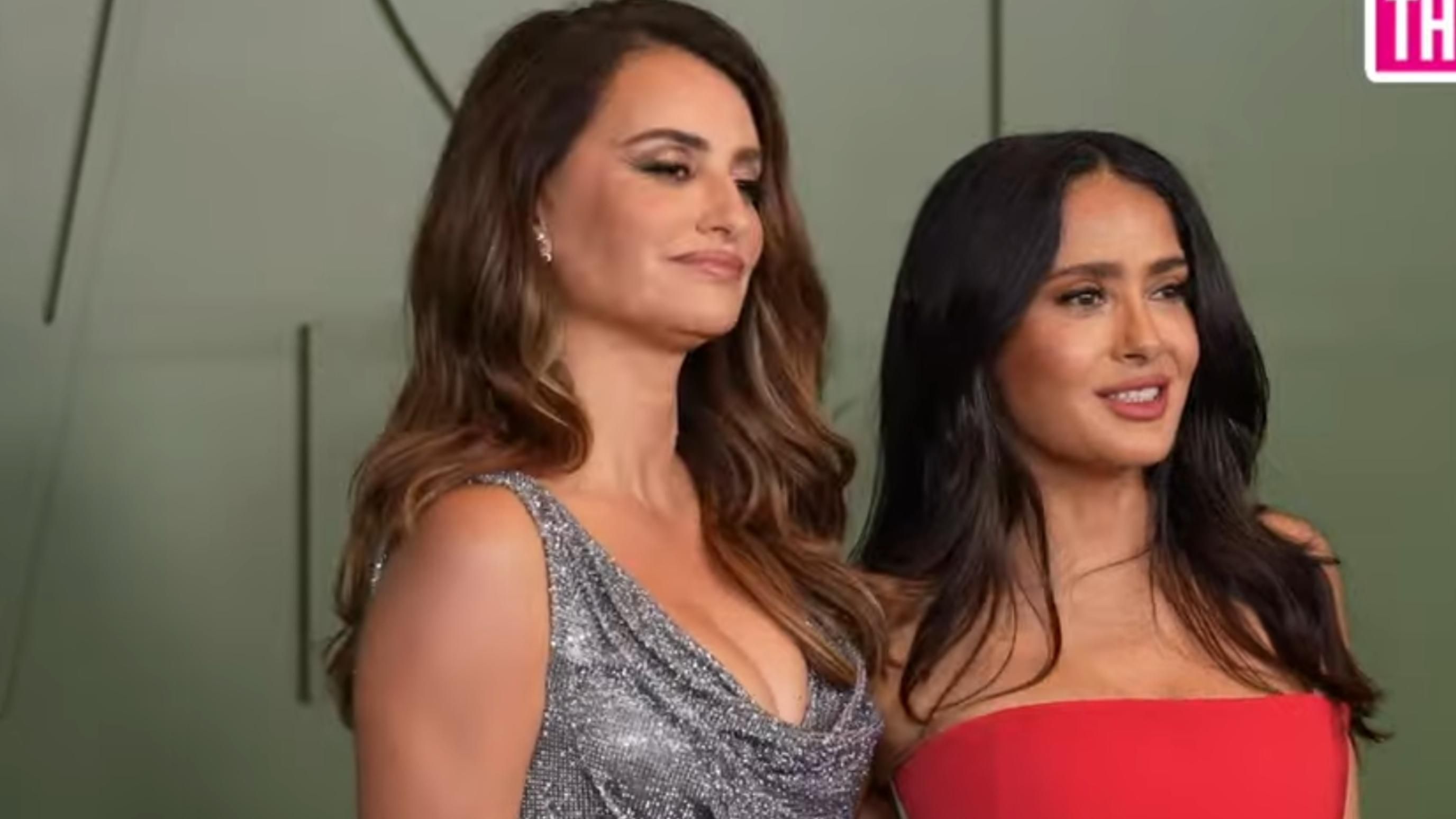 Salma Hayek Pinault and Pen&eacute;lope Cruz | Image Source: The Hollywood Fix via YouTube