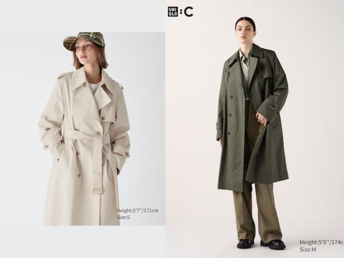 Women&#039;s Trench Coat (image via Uniqlo)