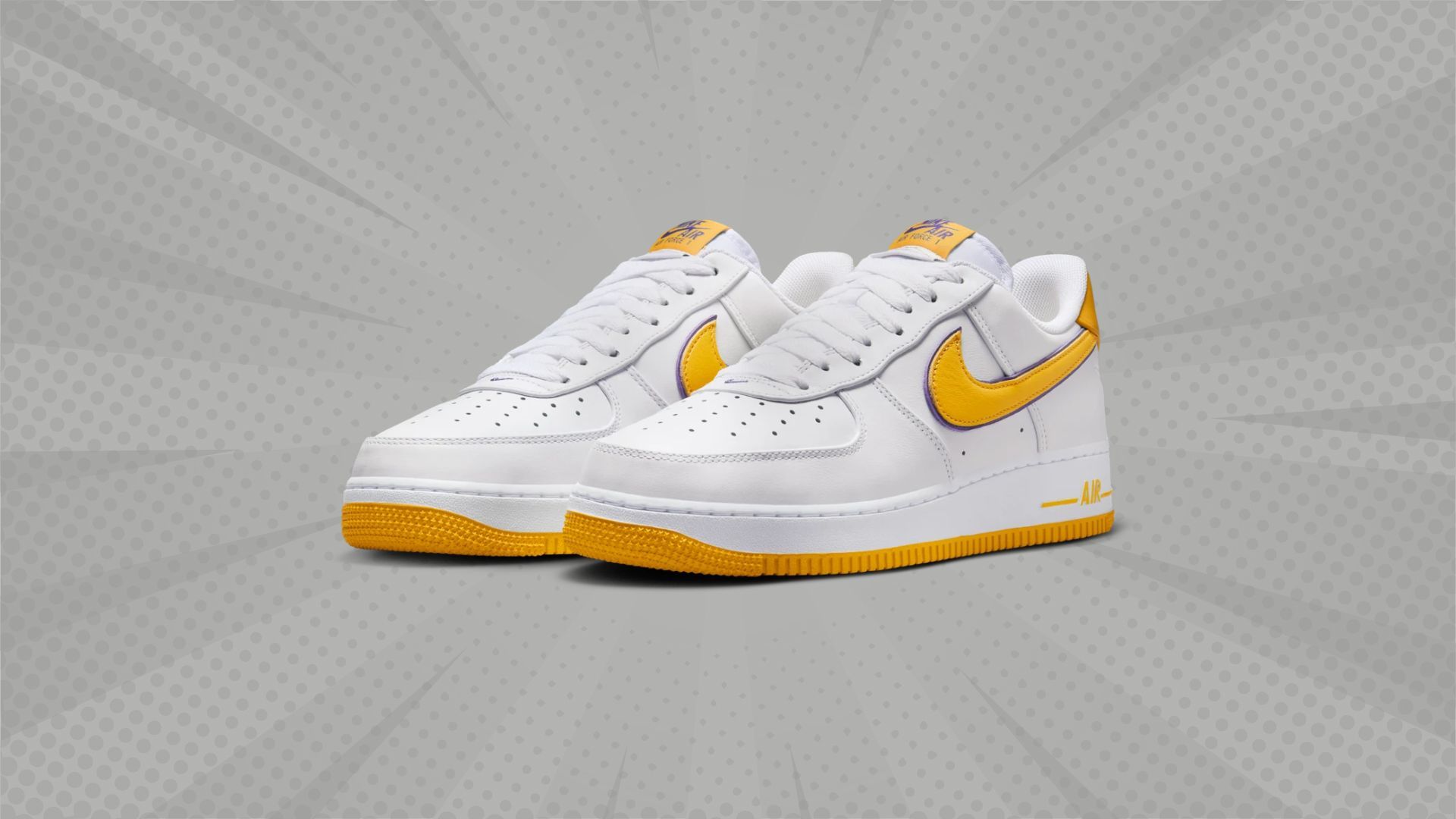 Nike Air Force Kobe Bryant sneakers shoes Lakers Home Kobe Bryant x Nike Air Force 1 Lakers Home sneakers Where to buy price release date and more details explored