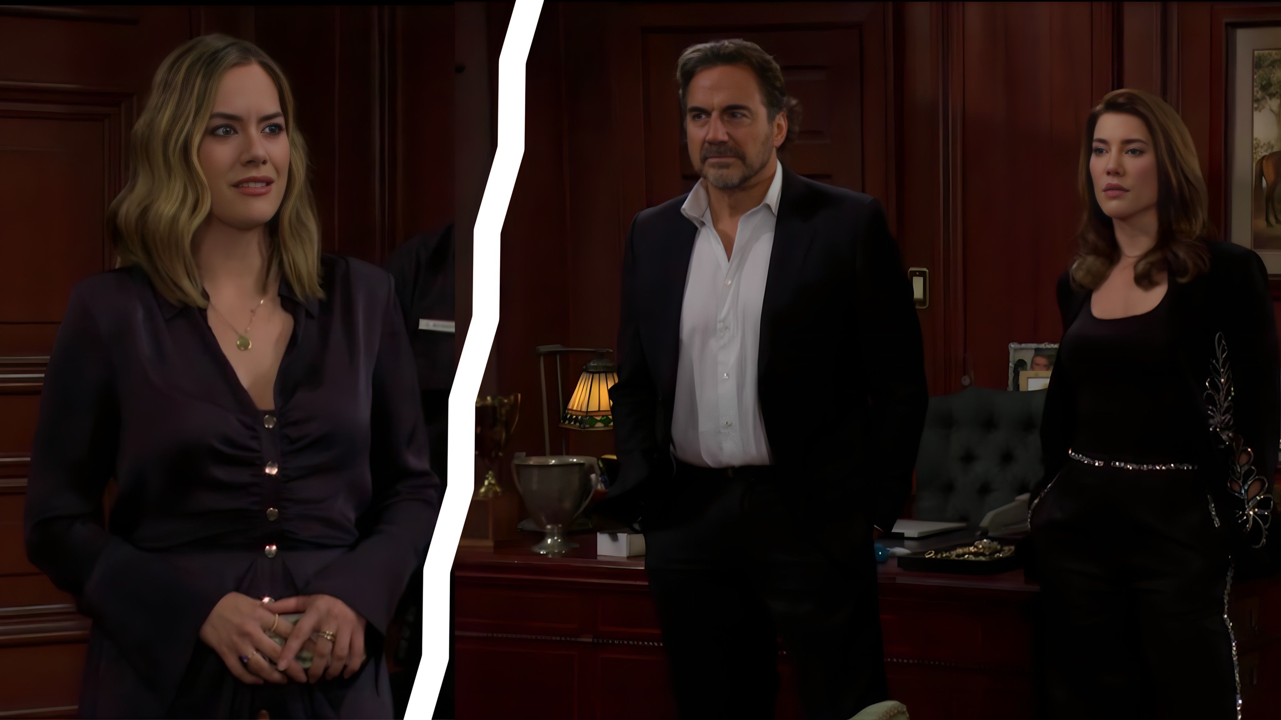 Ridge and Steffy fire Hope on The Bold and the Beautiful | Image Source: CBS