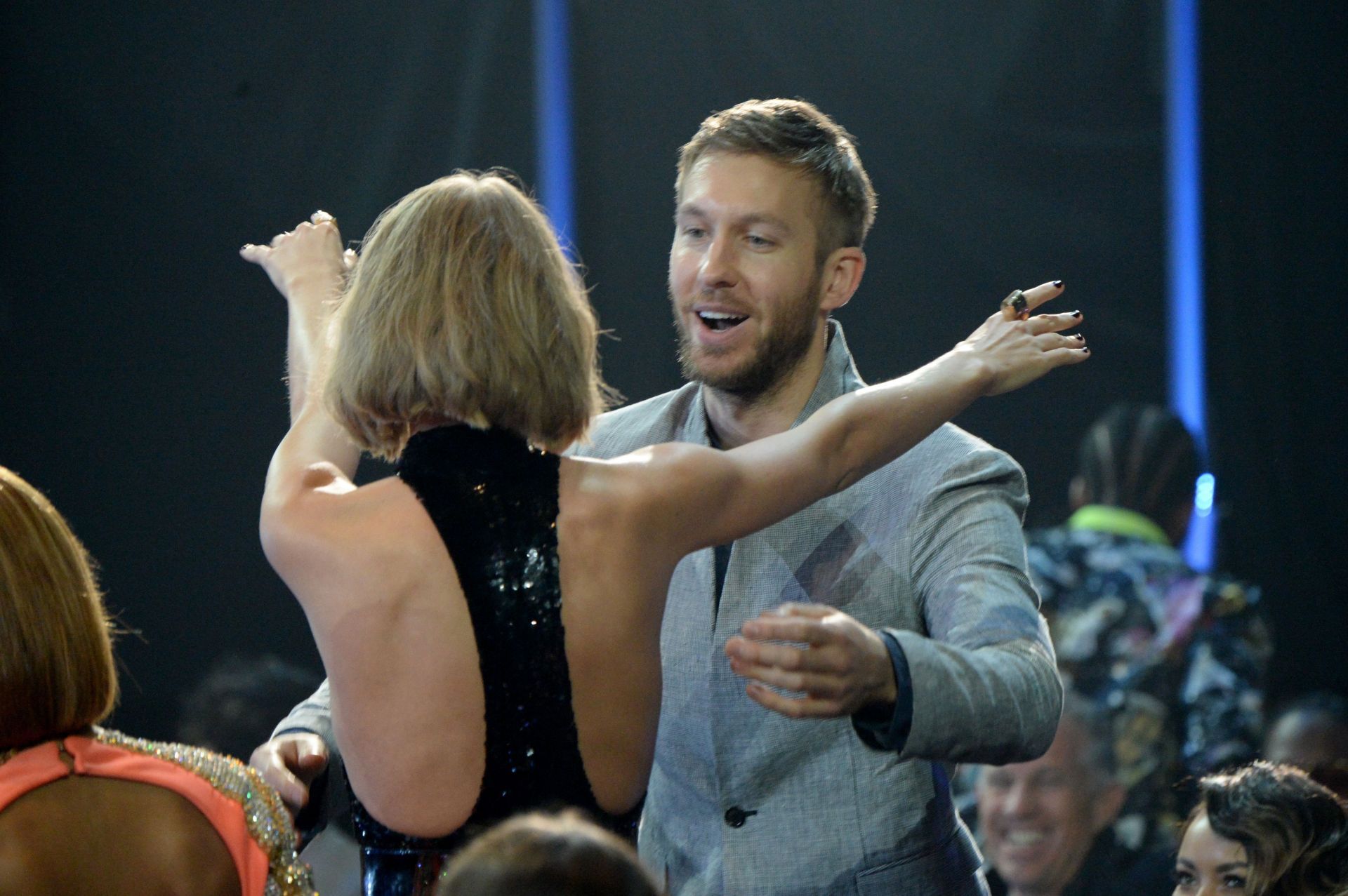 Taylor Swift and Calvin Harris (Photo by Kevin Mazur/Getty Images for iHeartRadio / Turner)