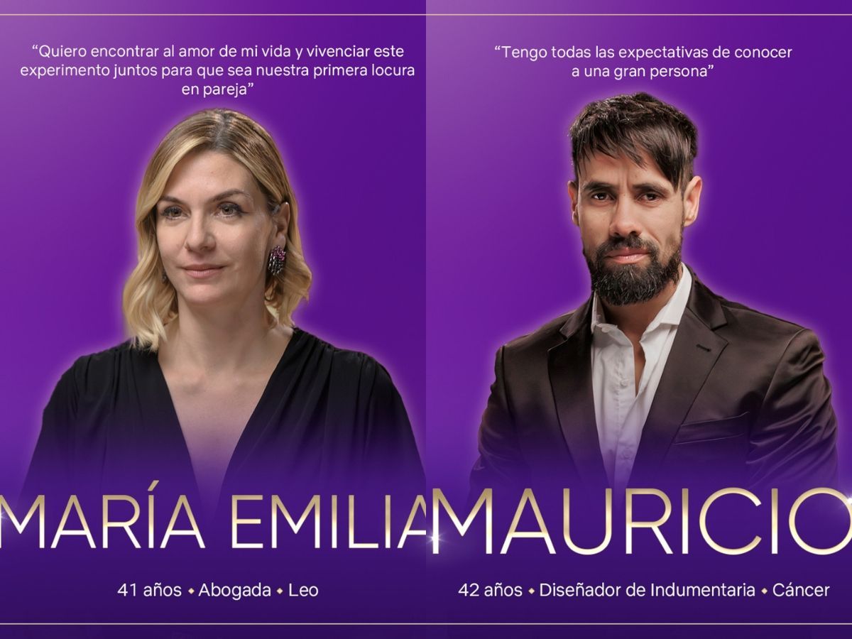 Love is Blind: Argentina Stars Maria Emilia and Mauricio | Image Source: Netflix/ Tudum